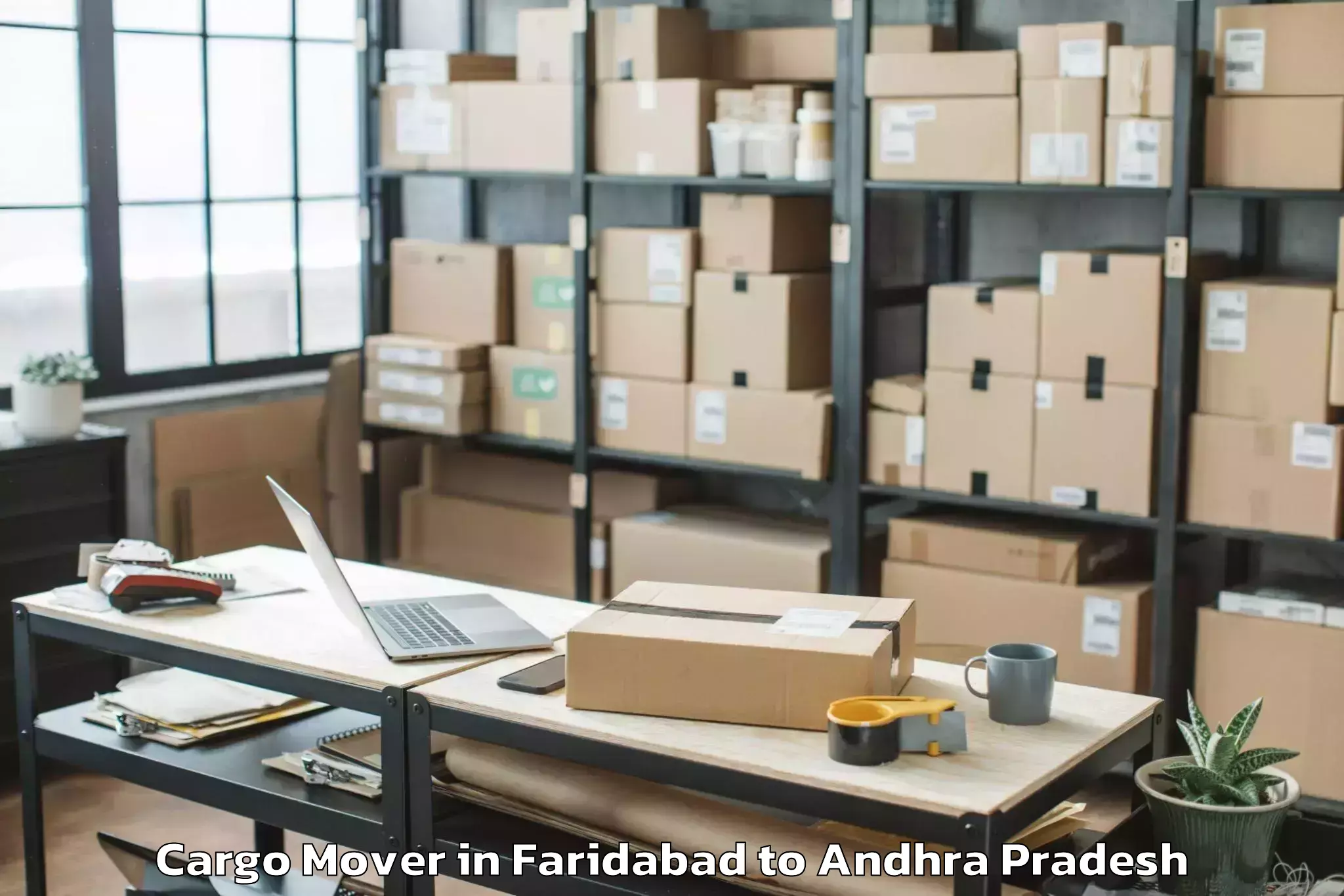 Faridabad to Gangadhara Nellore Cargo Mover Booking